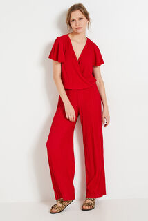 Combinaison maille froissée femme