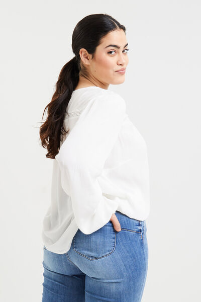 Chemise détails ajourés femme