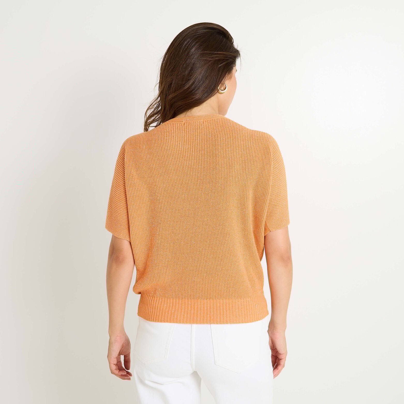 Pull manches courtes femme