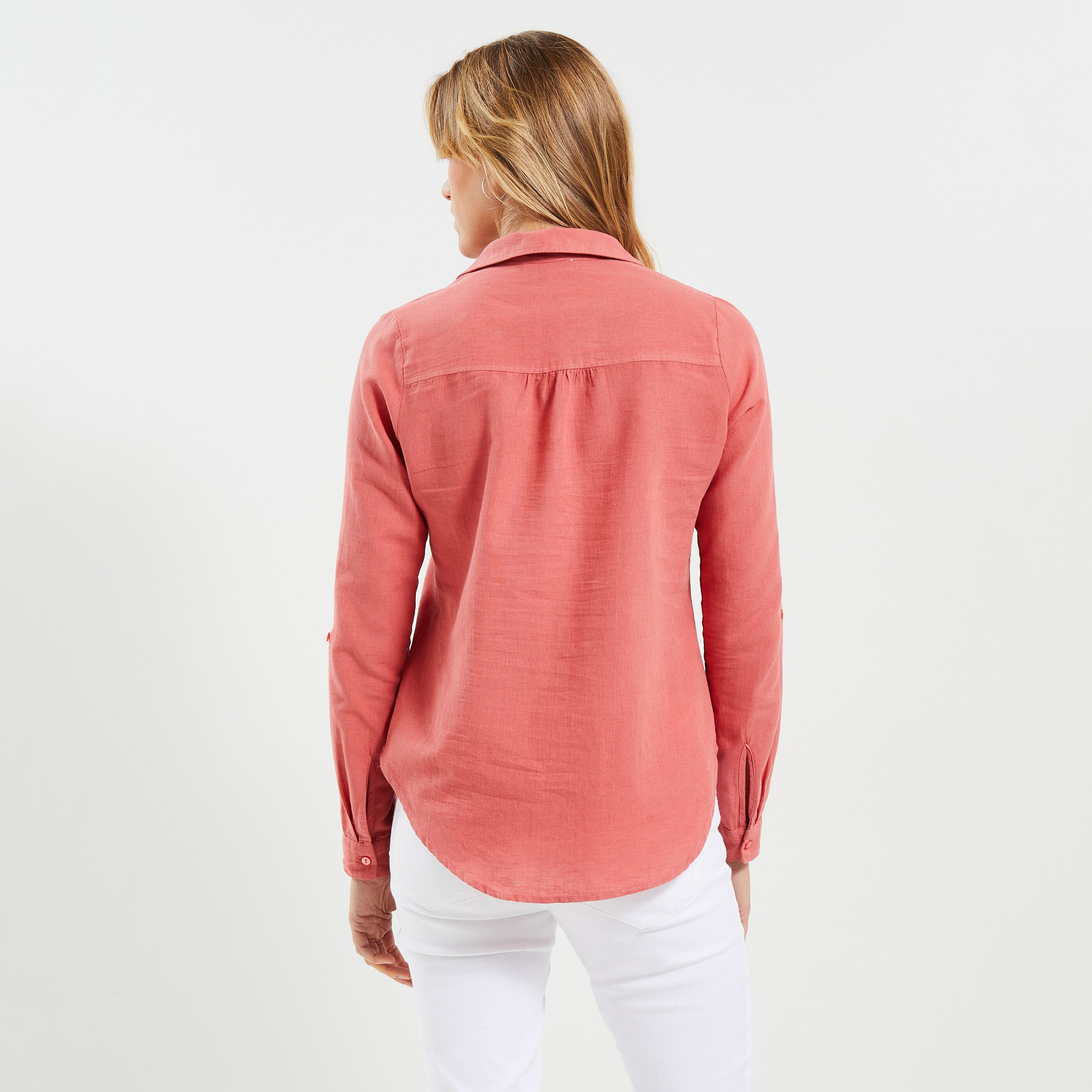 Blouse en coton et lin femme 