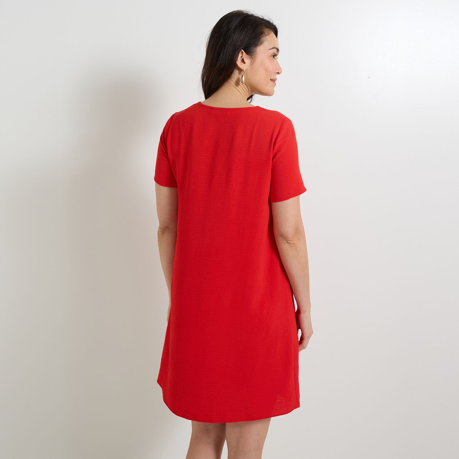 Robe col V femme