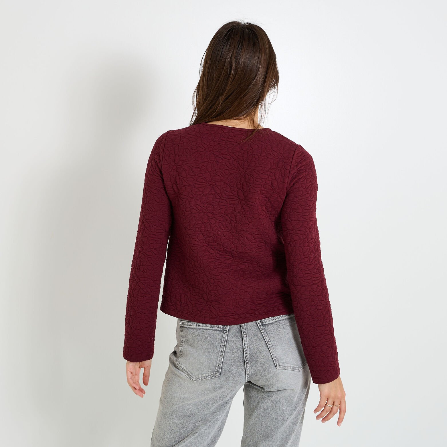 Veste matelassée en maille femme