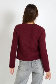 Veste matelassée en maille femme