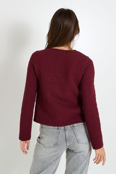 Veste matelassée en maille femme