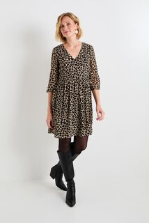 Robe col V femme
