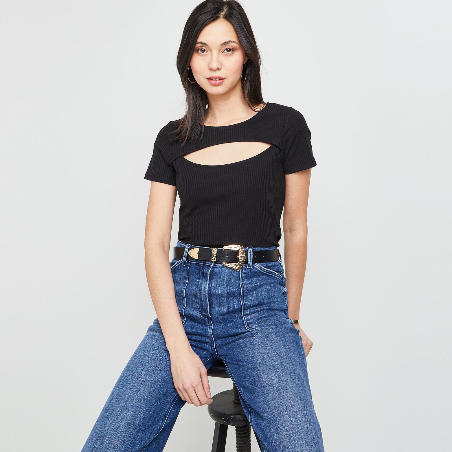 Tshirt cut out femme