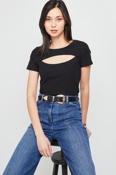 Tshirt cut out femme