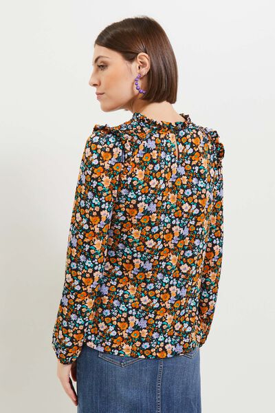 Tshirt imprimé fleuri femme