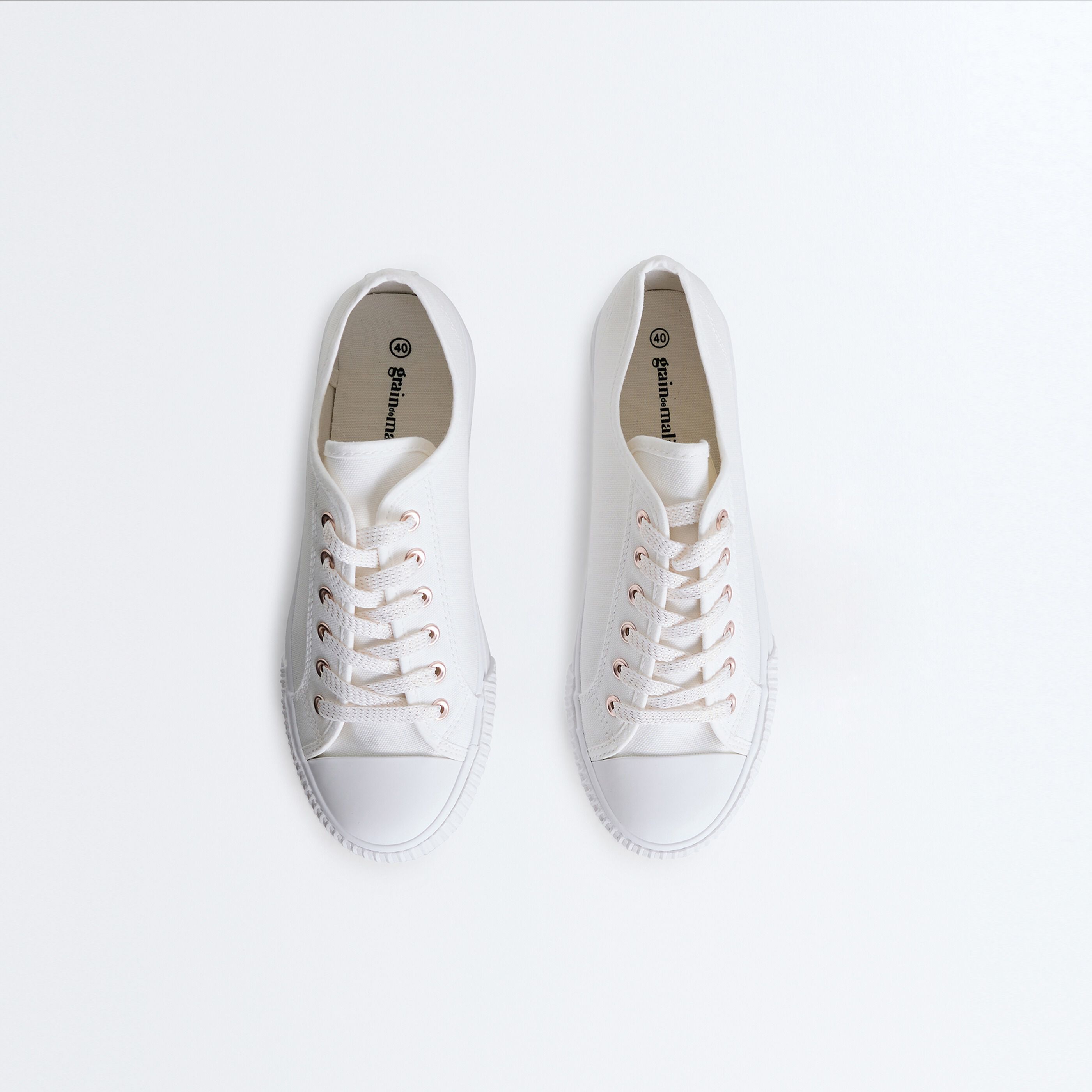 Baskets basses en toile femme