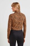 Tshirt col roulé imprimé femme