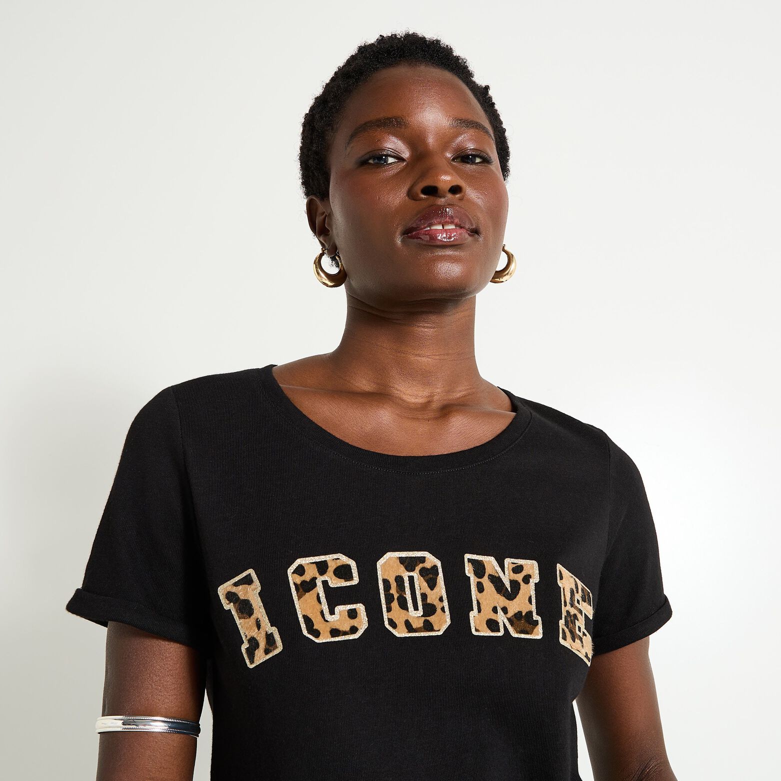 T-shirt col rond femme