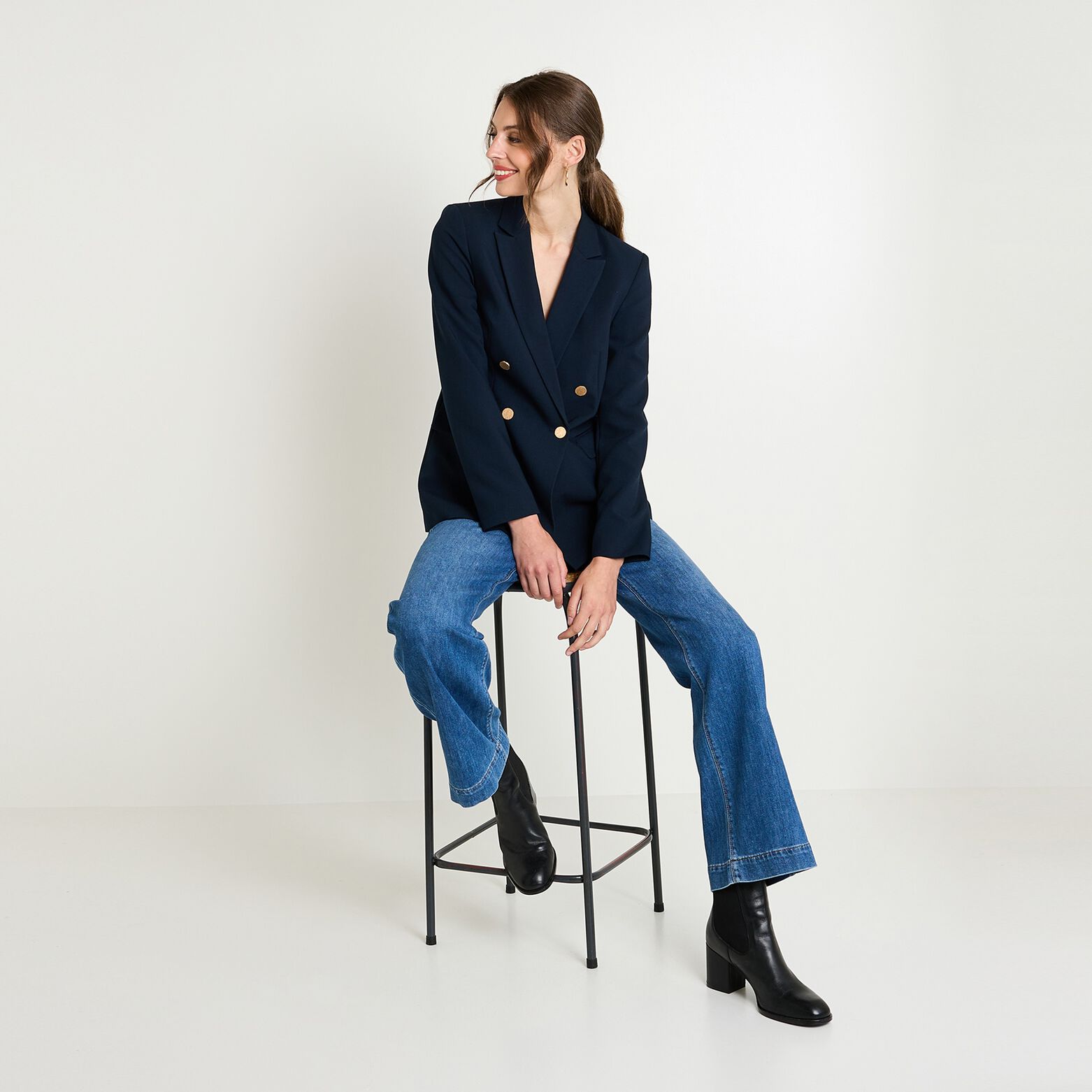Veste col tailleur femme