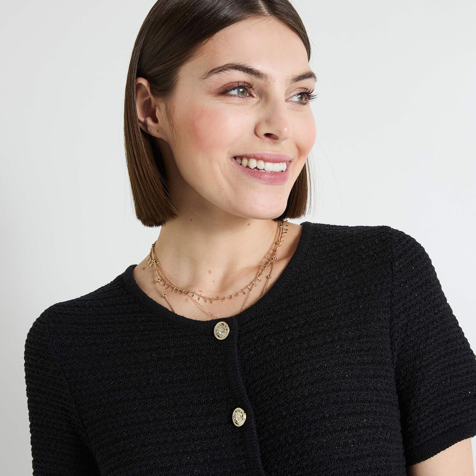 Gilet manches courtes femme