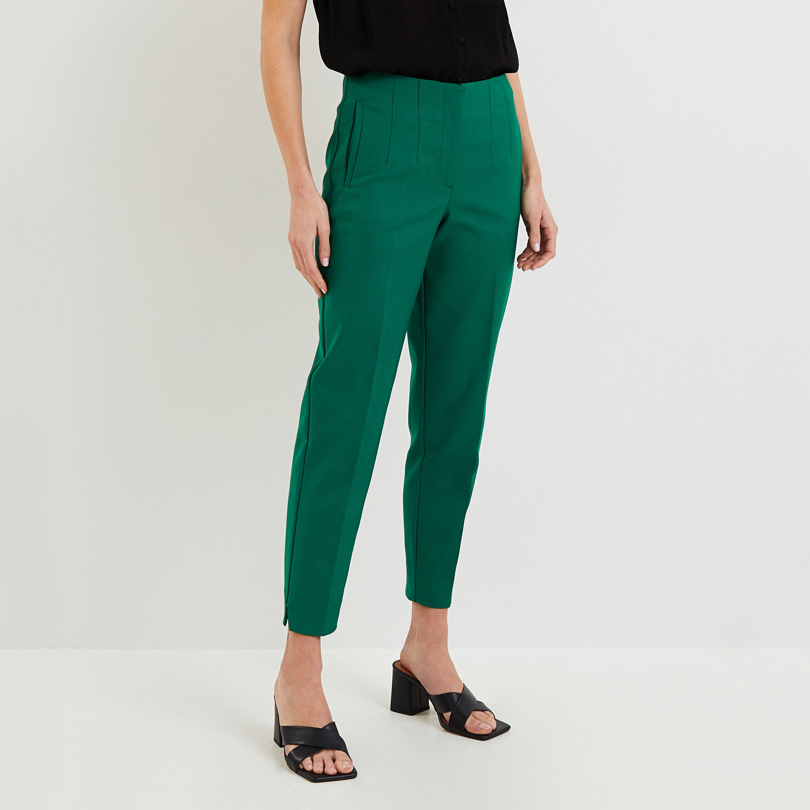 Pantalon cigarette femme