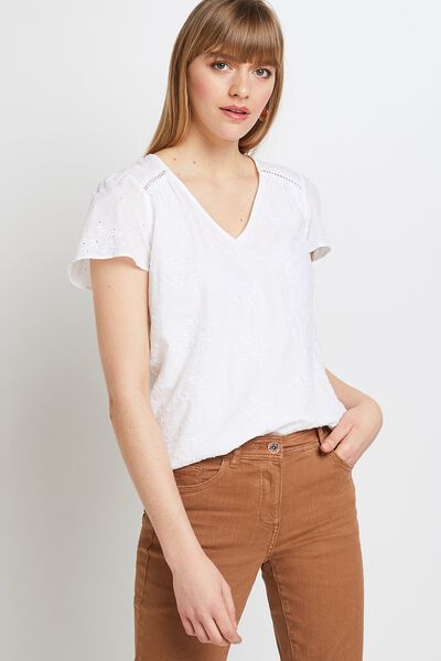 Blouse brodée femme