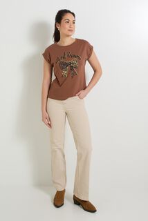 T-shirt col rond femme