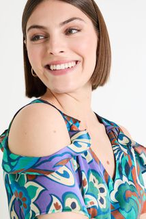 Robe col V femme