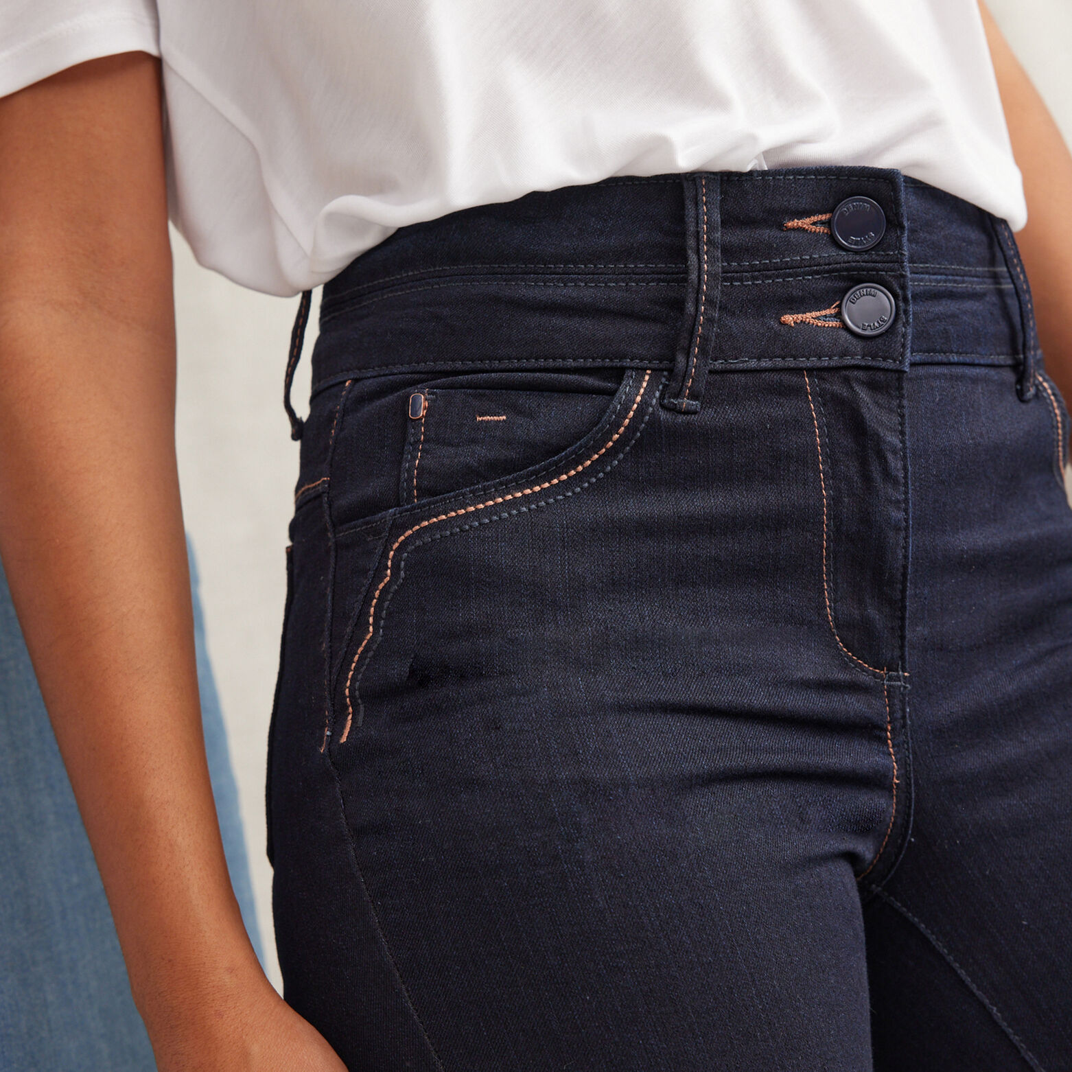 Jean droit taille haute ROME femme