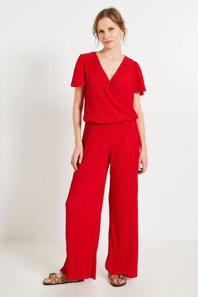 Combinaison maille froissée femme