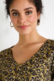 Robe maille imprimée femme
