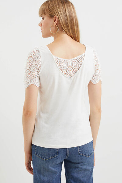 Tshirt guipure femme