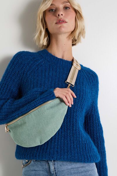 Sac banane velours femme