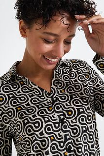 Chemise imprimé géométrique femme