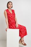Robe longue imprimée femme
