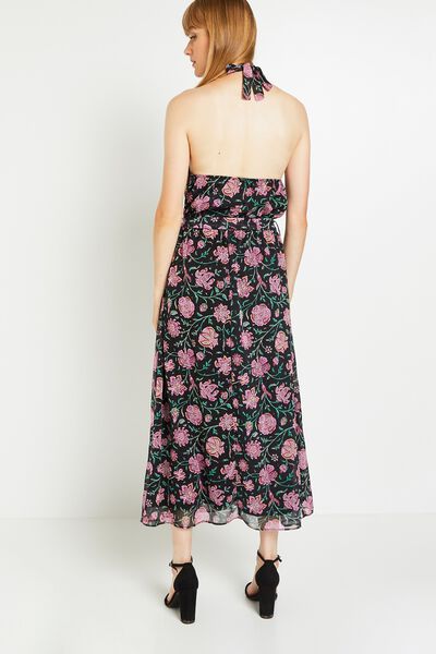 Robe longue imprimée femme