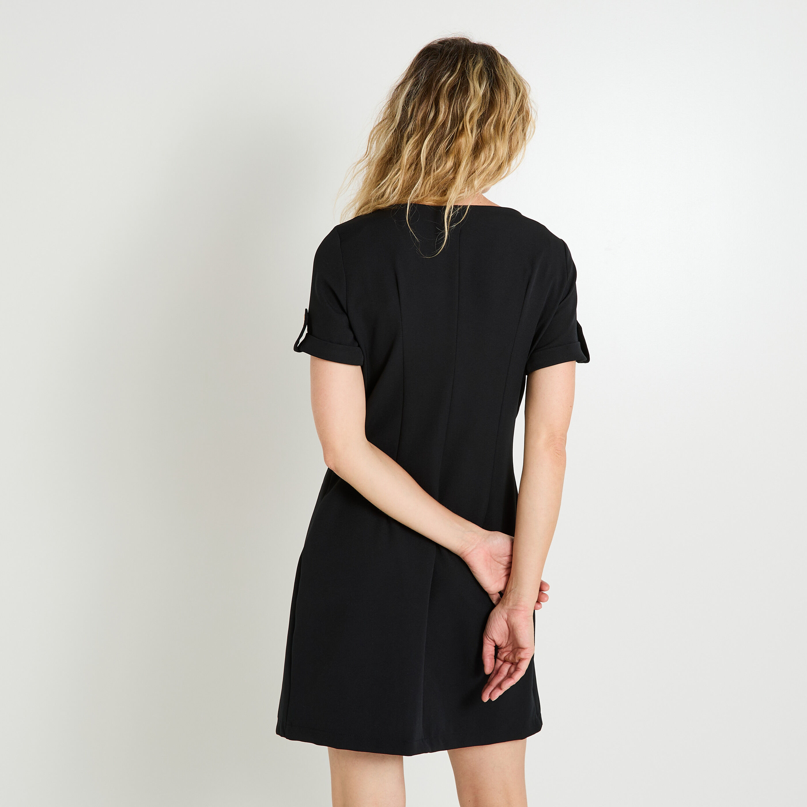 Robe manches courtes femme