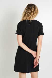 Robe manches courtes femme