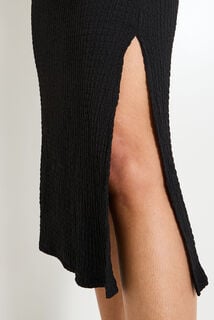 Robe longue col bateau femme