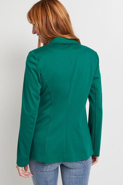 Veste en maille col tailleur femme
