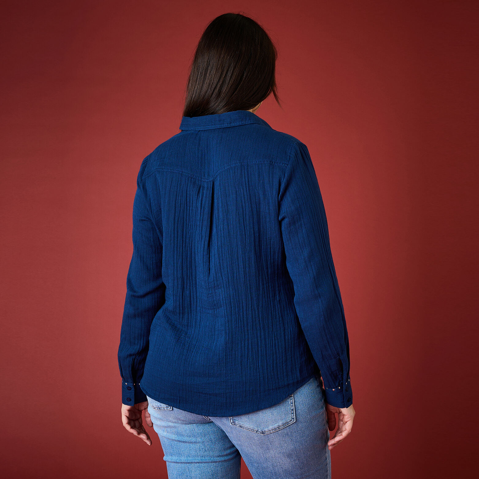 Chemise en gaze de coton femme