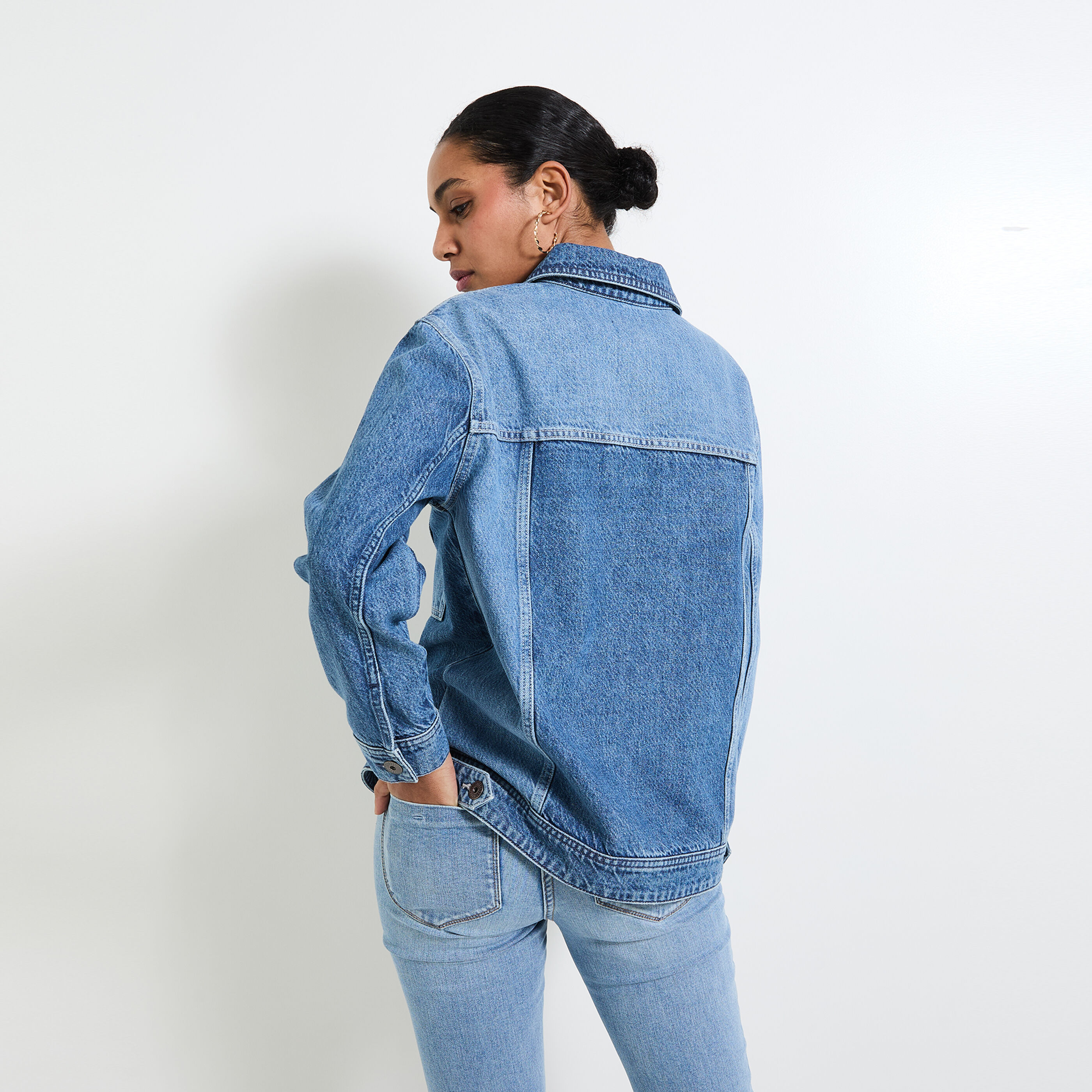 Veste en jean femme
