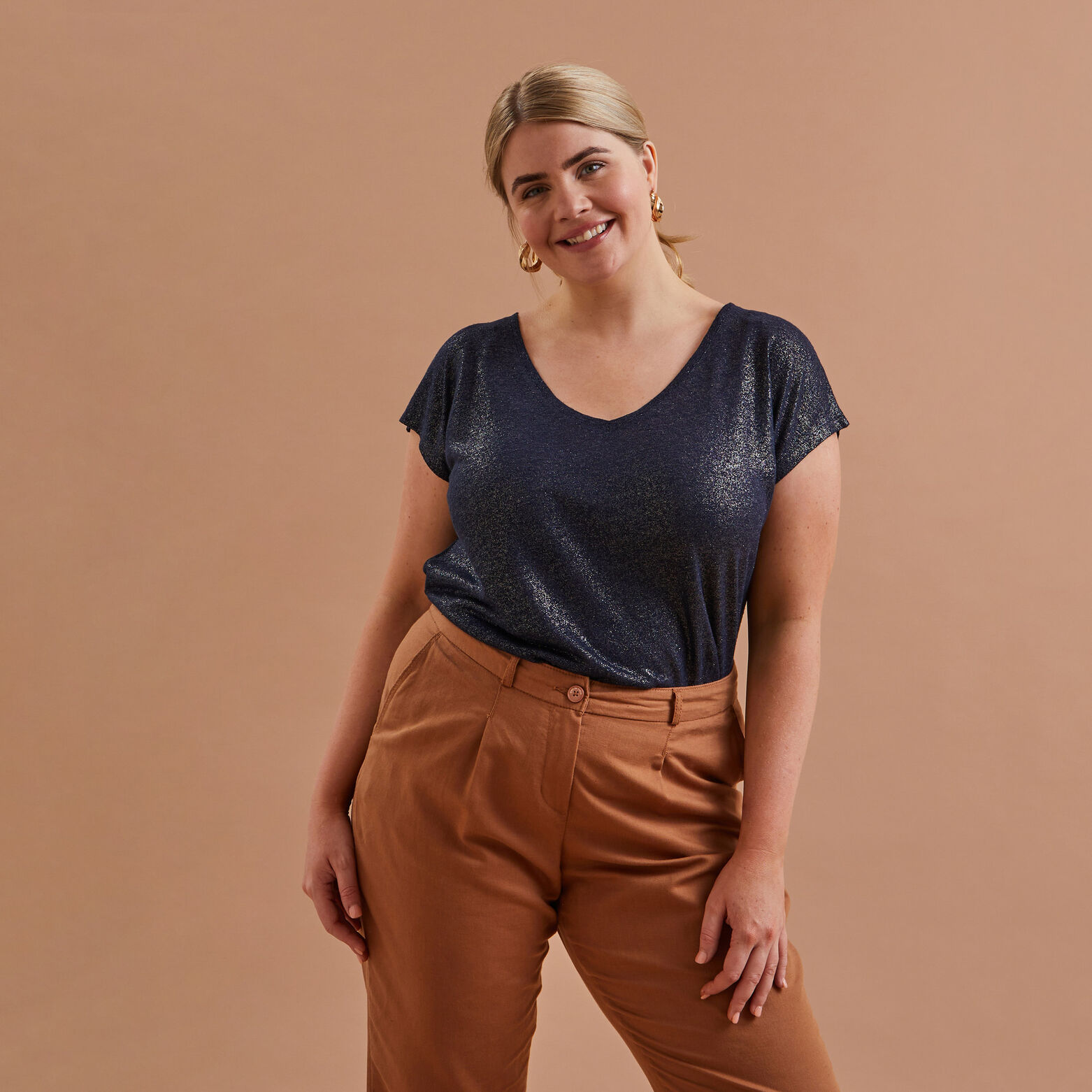 Tshirt viscose et lin femme