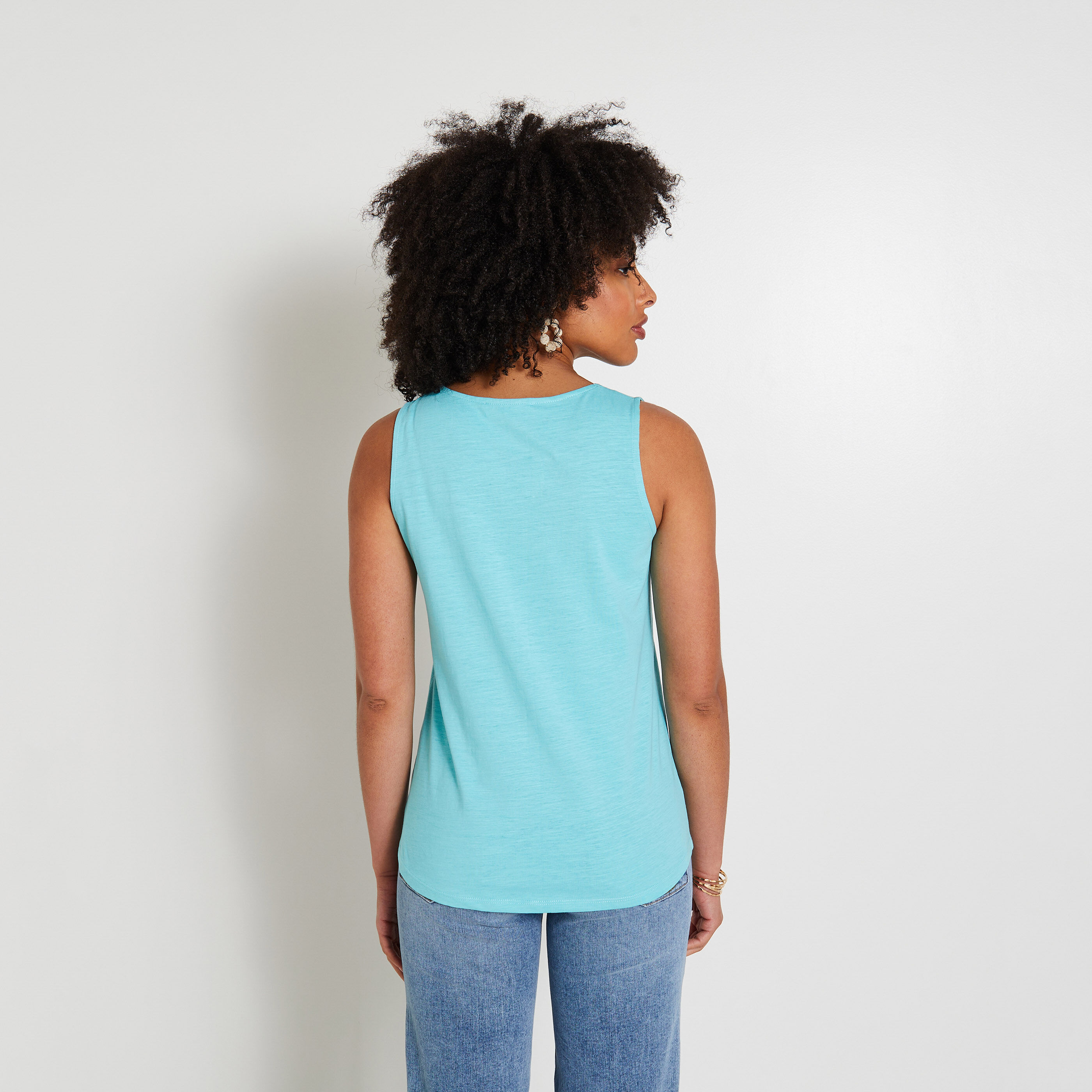 D&eacute;bardeur col V femme