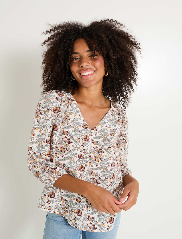 Chemise imprimée femme