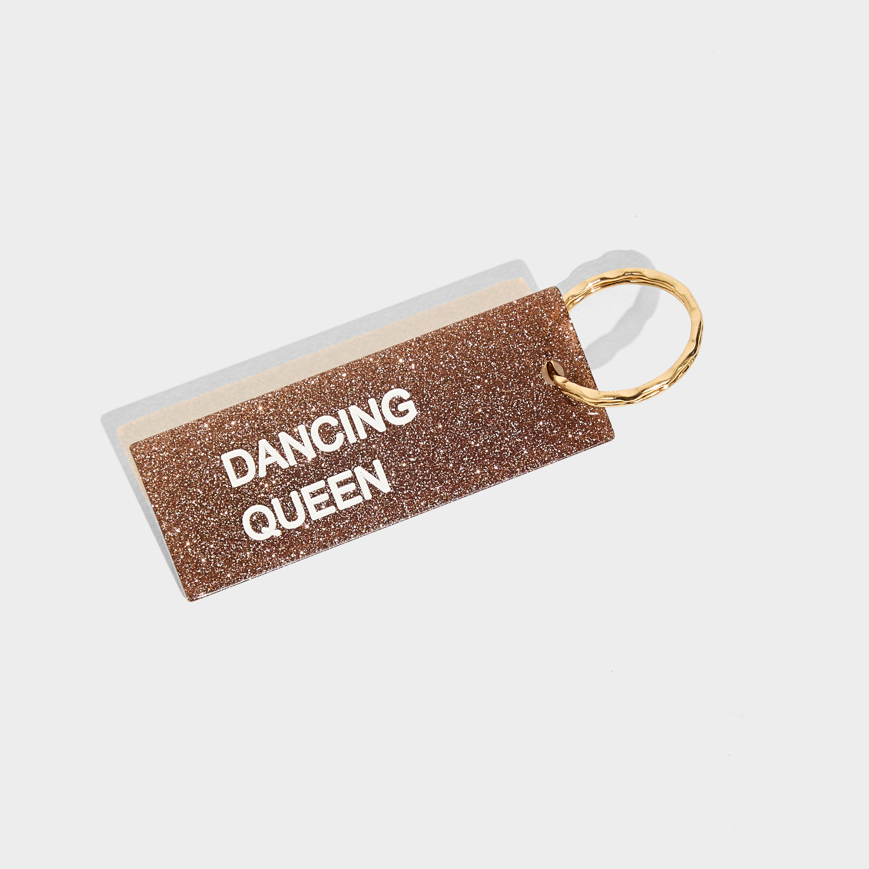 Porte cl&eacute; message "DANCING QUEEN" femme