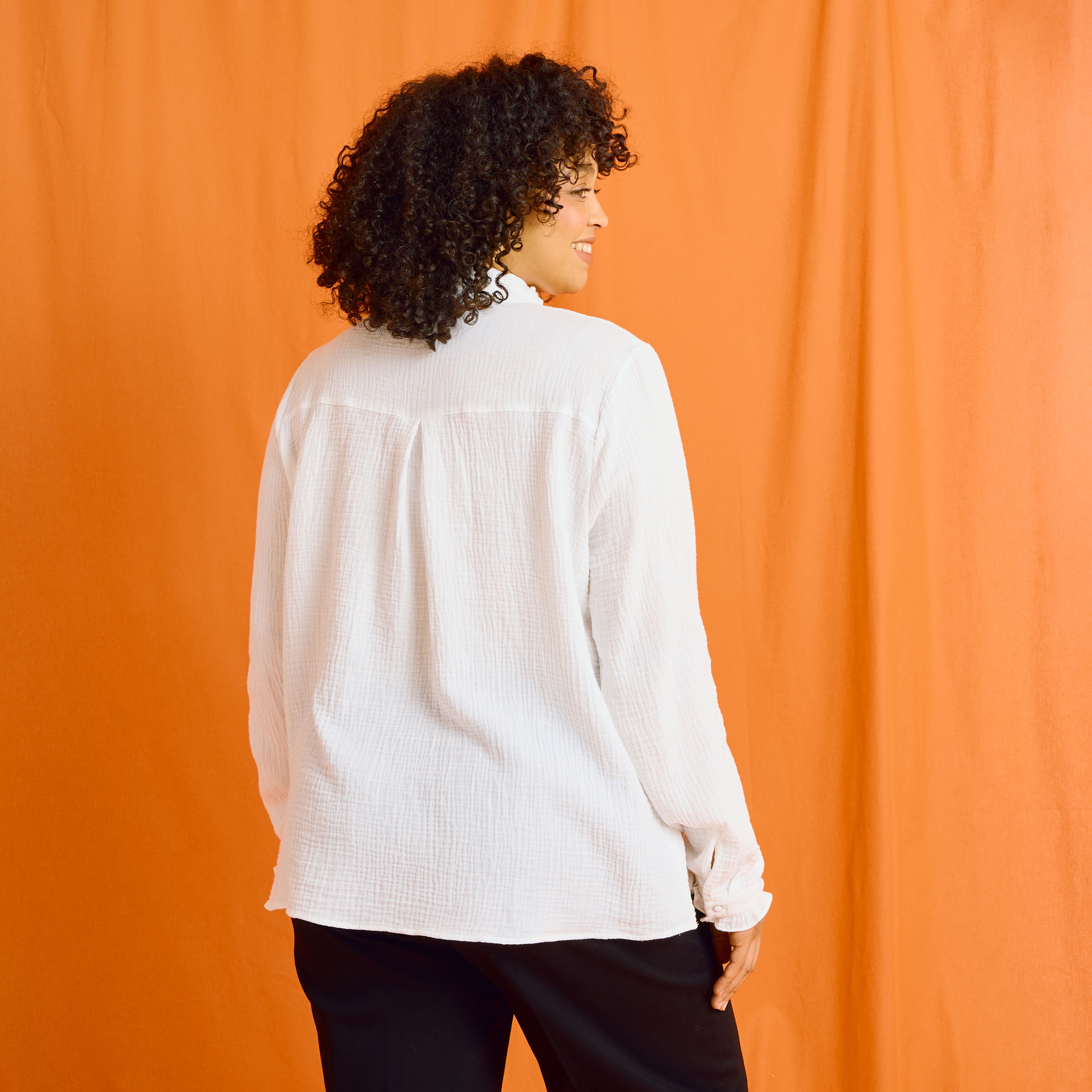 Blouse en gaze de coton femme