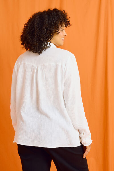 Blouse en gaze de coton femme