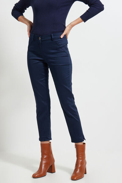 Pantalon cigarette raccourci femme