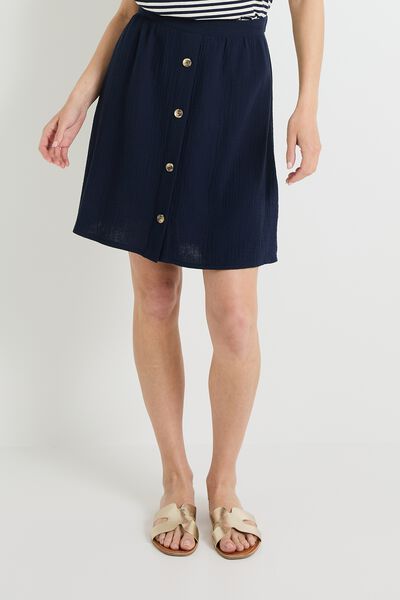 Jupe gaze de coton femme