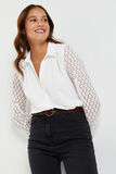 Chemise broderie femme