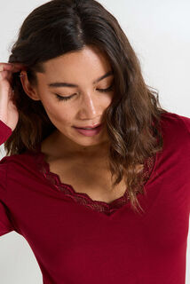 T-shirt col V femme