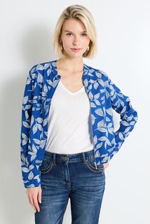 Blouson fluide imprimé femme
