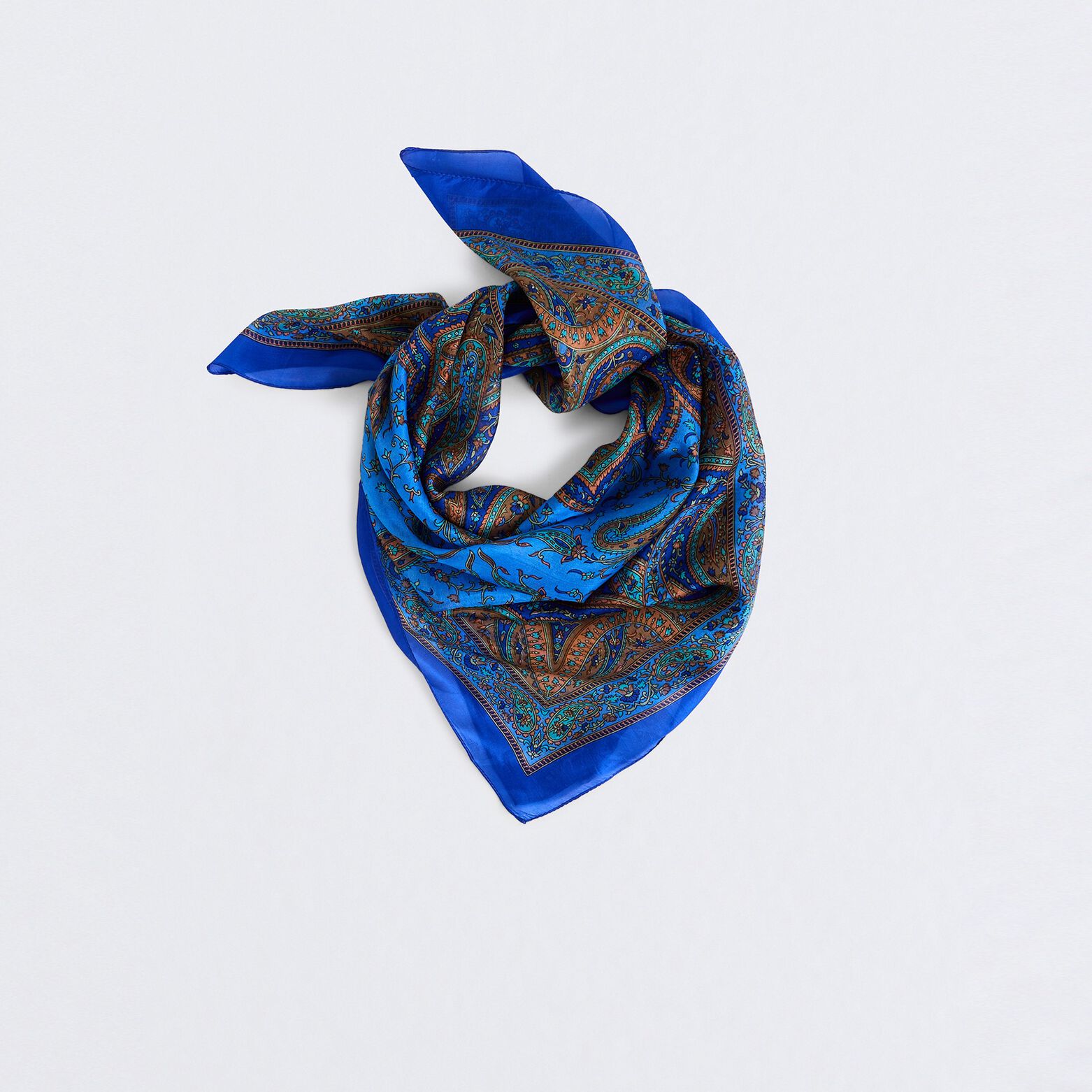 Foulard carré en soie femme