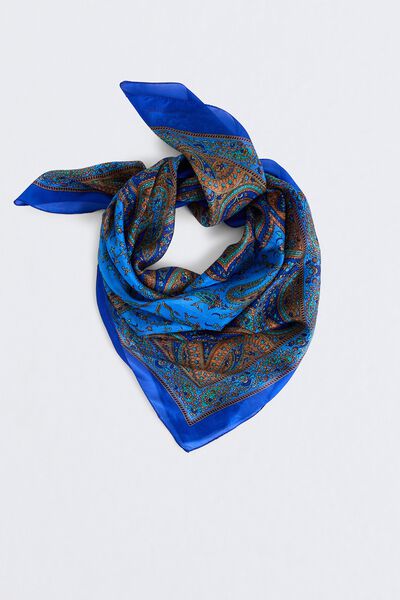 Foulard carré en soie femme