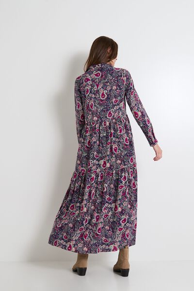 Robe col chemise femme