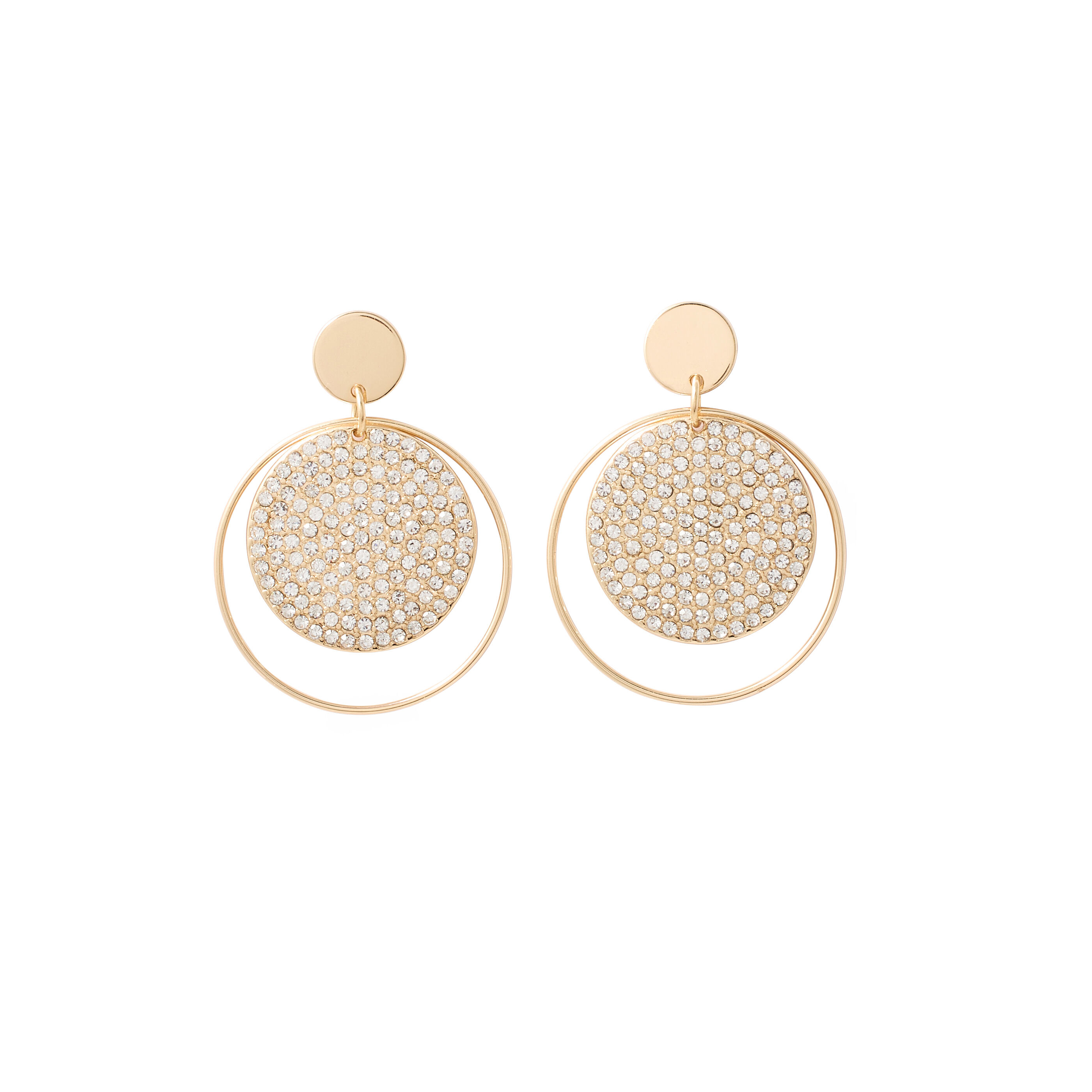Boucles d'oreilles cercles et disques 